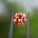 Loose Moissanite Orange Clean Round Cut 5.25 MM