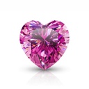 Loose Moissanite Pink Clean Heart Cut 11.00 MM