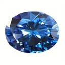 Loose Moissanite Royal Blue Clean Oval Cut 6.00 x 4.00 MM