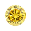 Loose Moissanite Canary Vivid Yellow Clean Round Cut 6.00 MM