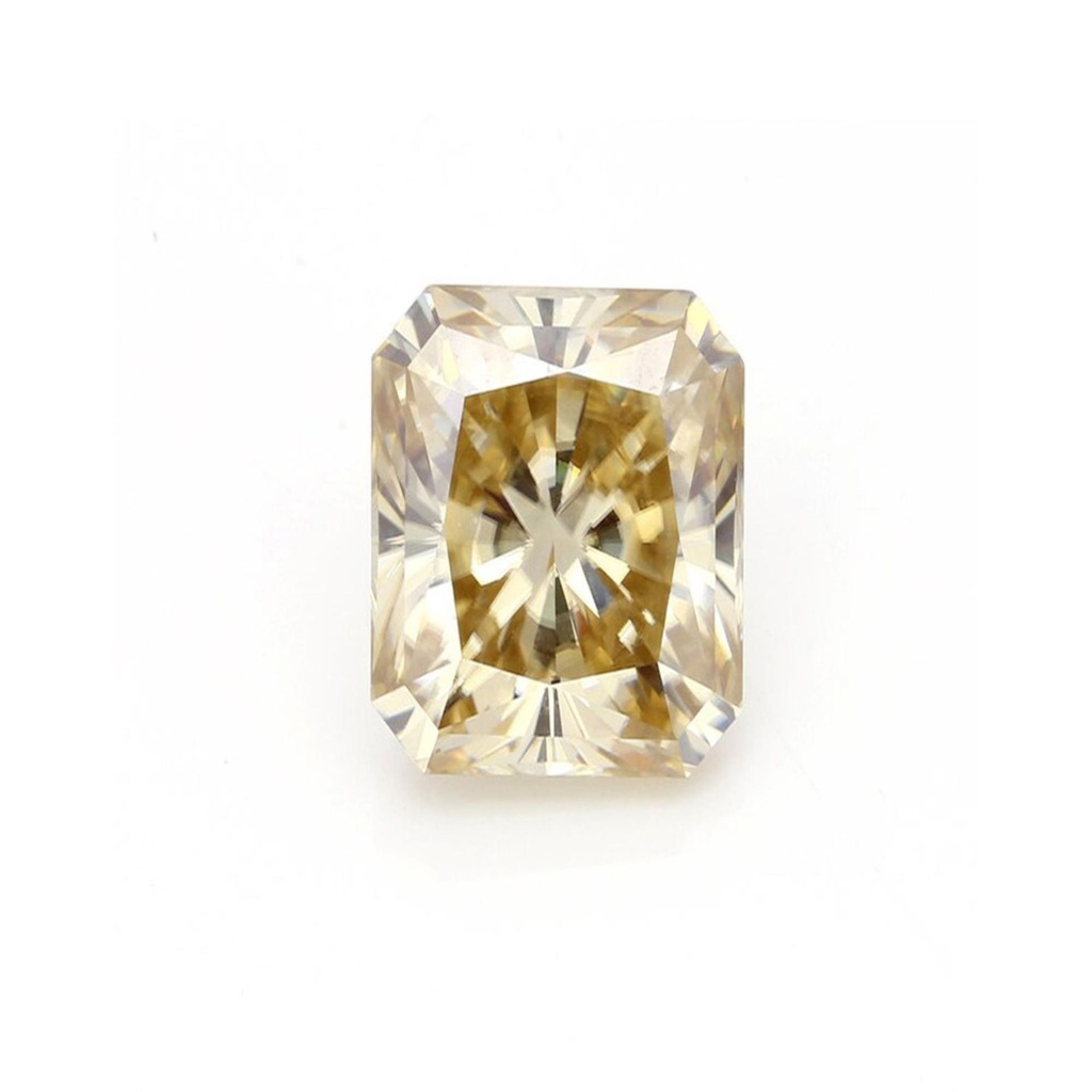 Loose Moissanite Brown Clean Radiant Cut 11.00 x 9.00 MM