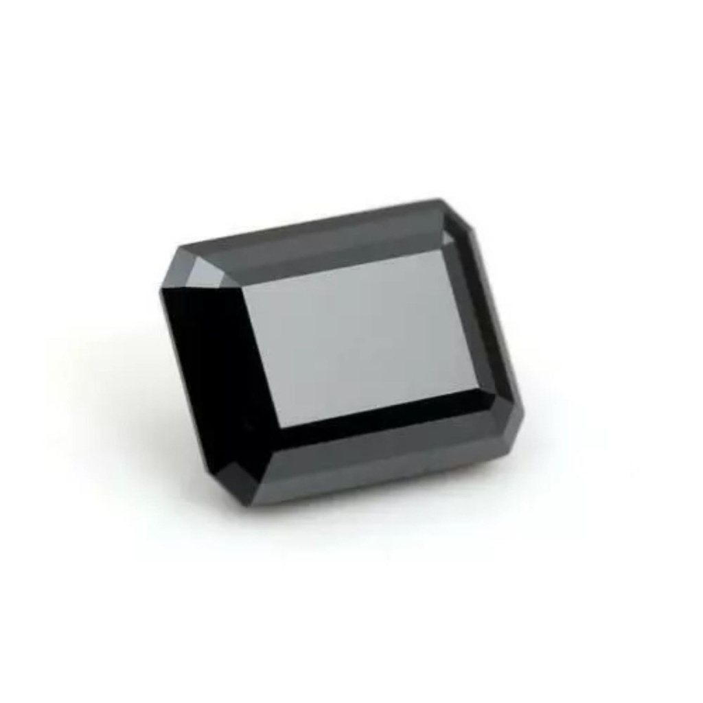 Loose Moissanite Jet Black Clean Radiant Cut 7.00 x 5.00 MM