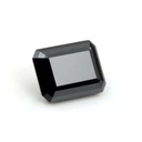 Loose Moissanite Jet Black Clean Radiant Cut 9.00 x 7.00 MM