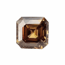 Loose Moissanite Brown Clean Asscher Cut 8.50 MM