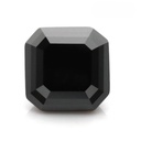 Loose Moissanite Jet Black Clean Asscher Cut 7.50 MM