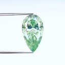 Loose Moissanite Green Clean Pear Cut 11.00 x 8.00 MM