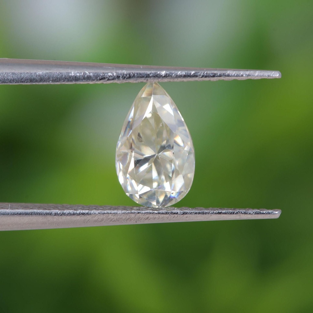Loose Moissanite Off White Clean Pear Cut 18.00 x 13.00 MM