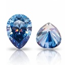Loose Moissanite Royal Vivid Blue Clean Pear Cut 7.00 x 5.00 MM