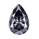 Loose Moissanite Grey Clean Pear Cut 10.00 x 8.00 MM