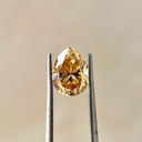 Loose Moissanite Champagne Vivid Brown Clean Pear Cut 7.00 x 5.00 MM