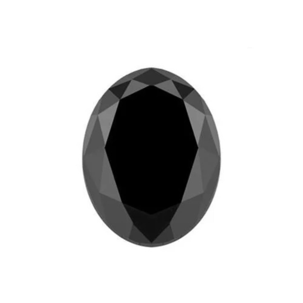 Loose Moissanite Jet Black Clean Oval Cut 20.00 x 15.00 MM