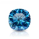 Loose Moissanite Blue Clean Cushion Cut 13.00 MM