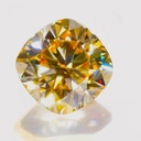 Loose Moissanite Champagne Vivid Brown Clean Cushion Cut 6.50 MM