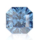 Loose Moissanite Royal Vivid Blue Clean Square Radiant Cut 9.50 MM