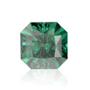 Loose Moissanite Emerald Vivid Green Clean Square Radiant Cut 8.00 MM