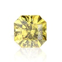 Loose Moissanite Canary Vivid Yellow Clean Square Radiant Cut 9.50 MM