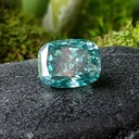 Loose Moissanite Blue Clean Elongated Cushion Cut 8.00 x 6.00 MM