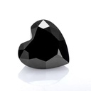 Loose Moissanite Black Clean Heart Cut 20.00 MM
