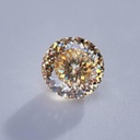 Loose Moissanite Champagne Vivid Brown Clean Portuguese Cut 7.50 MM