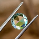 Loose Moissanite Blue Clean Rose Cut Round 10.00 MM