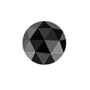 Loose Moissanite Black Clean Rose Cut Round 14.00 MM
