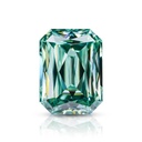 Loose Moissanite Green Clean Criss Cut Emerald 12.00 x 10.00 MM