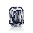 Loose Moissanite Grey Clean Criss Cut Emerald 7.00 x 5.00 MM
