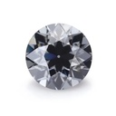 Loose Moissanite Grey Clean Old European Cut 7.50 MM