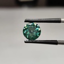 Loose Moissanite Emerald Vivid Green Clean Old European Cut 6.00 MM