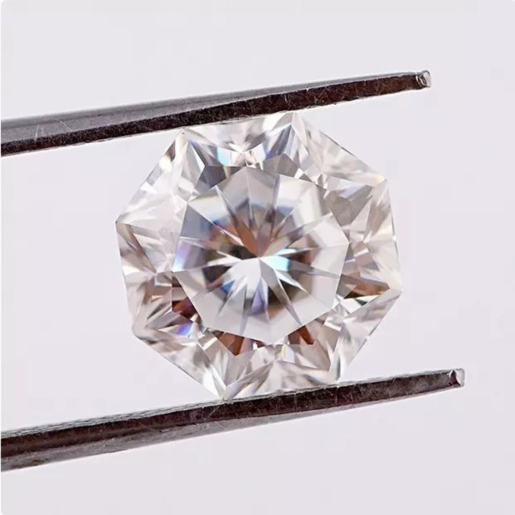 Loose Moissanite White Clean Octagon Cut 8.00 MM