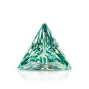 Loose Moissanite Green Clean Triangle Cut 6.00 MM