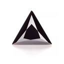 Loose Moissanite Black Clean Triangle Cut 5.50 MM