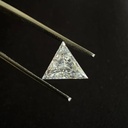 Loose Moissanite Off White Clean Triangle Cut 9.50 MM