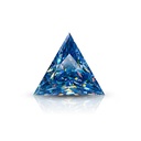 Loose Moissanite Royal Vivid Blue Clean Triangle Cut 5.50 MM