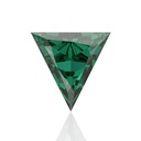 Loose Moissanite Emerald Vivid Green Clean Triangle Cut 7.00 MM