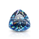 Loose Moissanite Royal Vivid Blue Clean Trillion Cut 9.00 MM