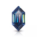 Loose Moissanite Royal Vivid Blue Clean Dutch Marquise Cut 18.00 x 9.00 MM