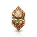 Loose Moissanite Champagne Vivid Brown Clean Dutch Marquise Cut 11.00 x 5.50 MM