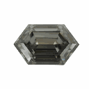 Loose Moissanite Grey Clean Long Hexagon Cut 20.00 x 10.00 MM