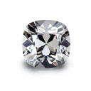 Loose Moissanite Grey Clean Old Mine Cut 9.50 MM