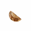 Loose Moissanite Champagne Vivid Brown Clean Half Moon Cut 7.00 x 5.00 MM