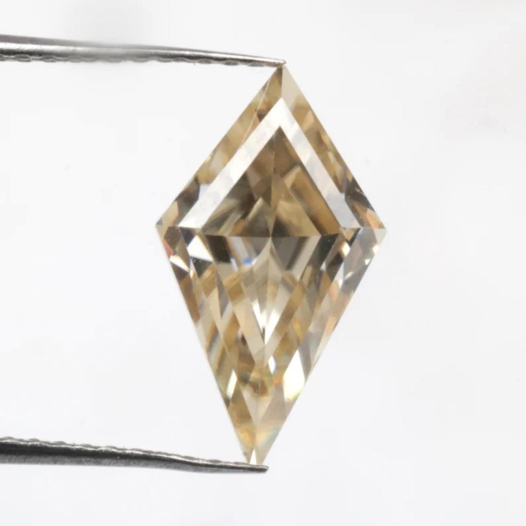 Loose Moissanite Brown Clean Kite Cut 14.00 x 7.00 MM