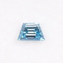 Loose Moissanite Blue Clean Trapezoid Cut 8.60 x 6.30 MM
