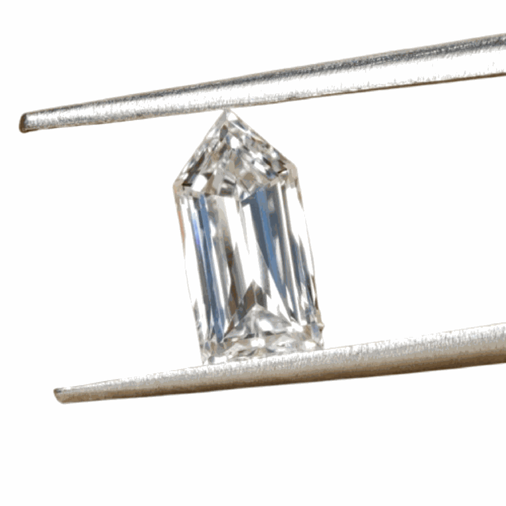 Loose Moissanite White Clean Bullet Cut 12.00 x 6.00 MM