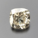 Loose Moissanite Salt & Pepper Off White Clean Cushion Cut 8.00 MM