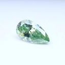 Loose Moissanite Salt & Pepper Green Clean Pear Cut 8.50 x 5.00 MM