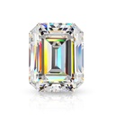 Loose Moissanite White Clean Emerald Cut 9.00 x 7.00 MM
