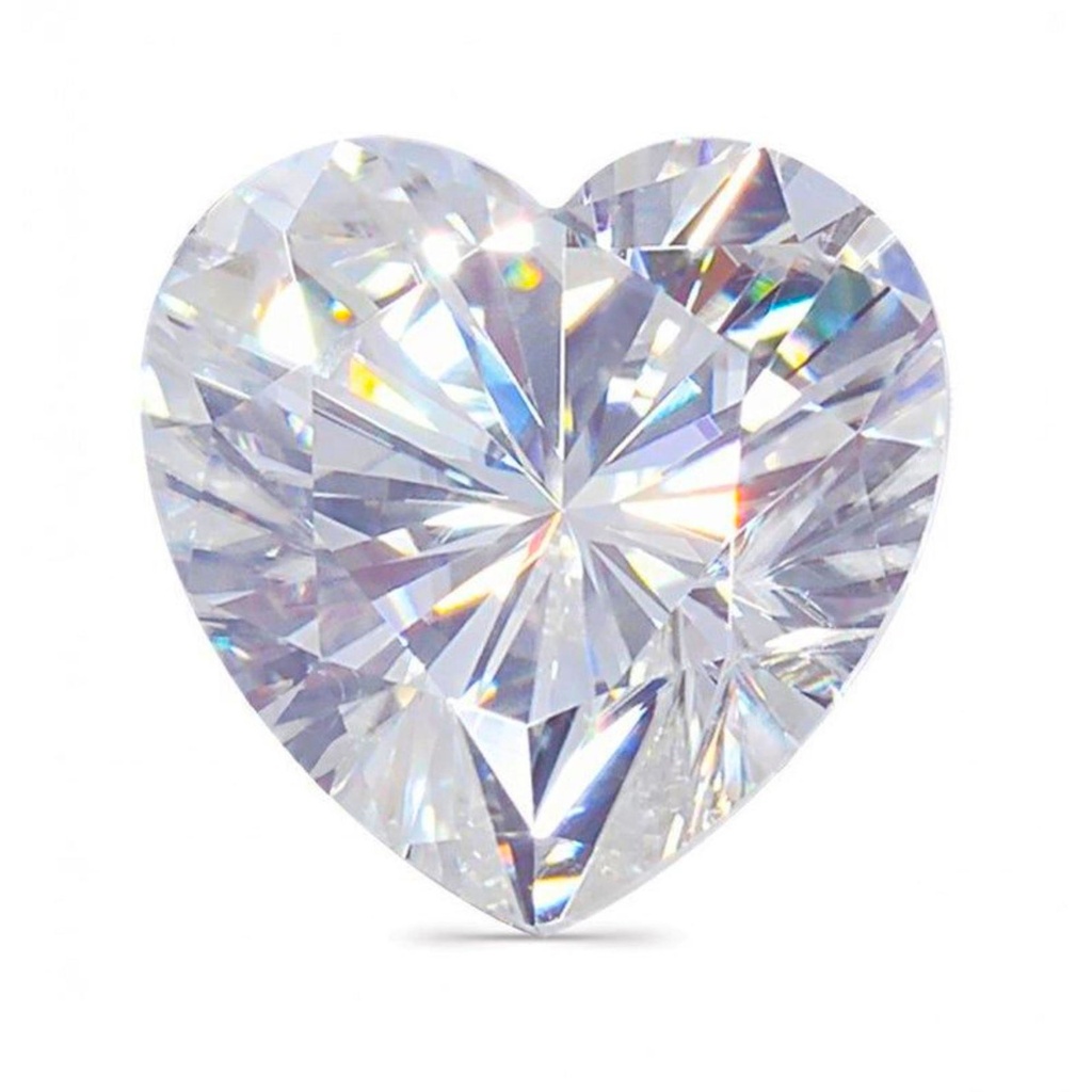 Loose Moissanite White Clean Heart Cut 11.00 MM