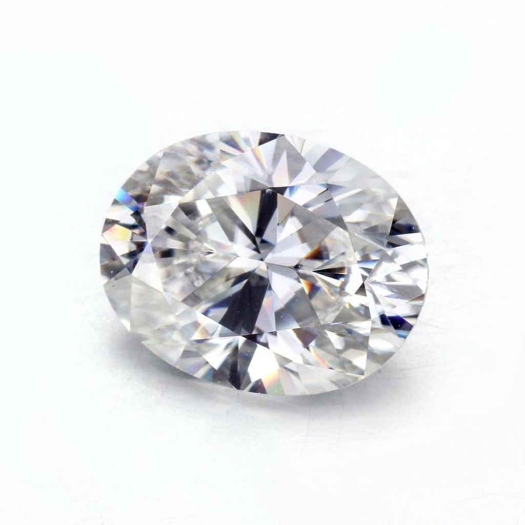 Loose Moissanite White Clean Oval Cut 12.00 x 10.00 MM