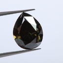Loose Moissanite Black Clean Pear Cut 12.00 x 8.00 MM